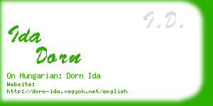 ida dorn business card